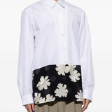 Camicia in popeline di cotone capero in bianco Dries van noten - uomo 