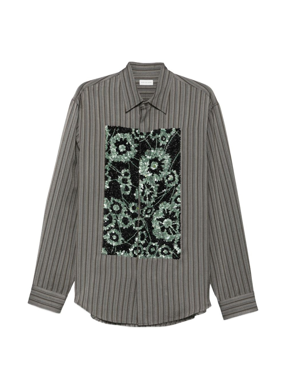Camicia a righe caper in grigio Dries van noten - donna 