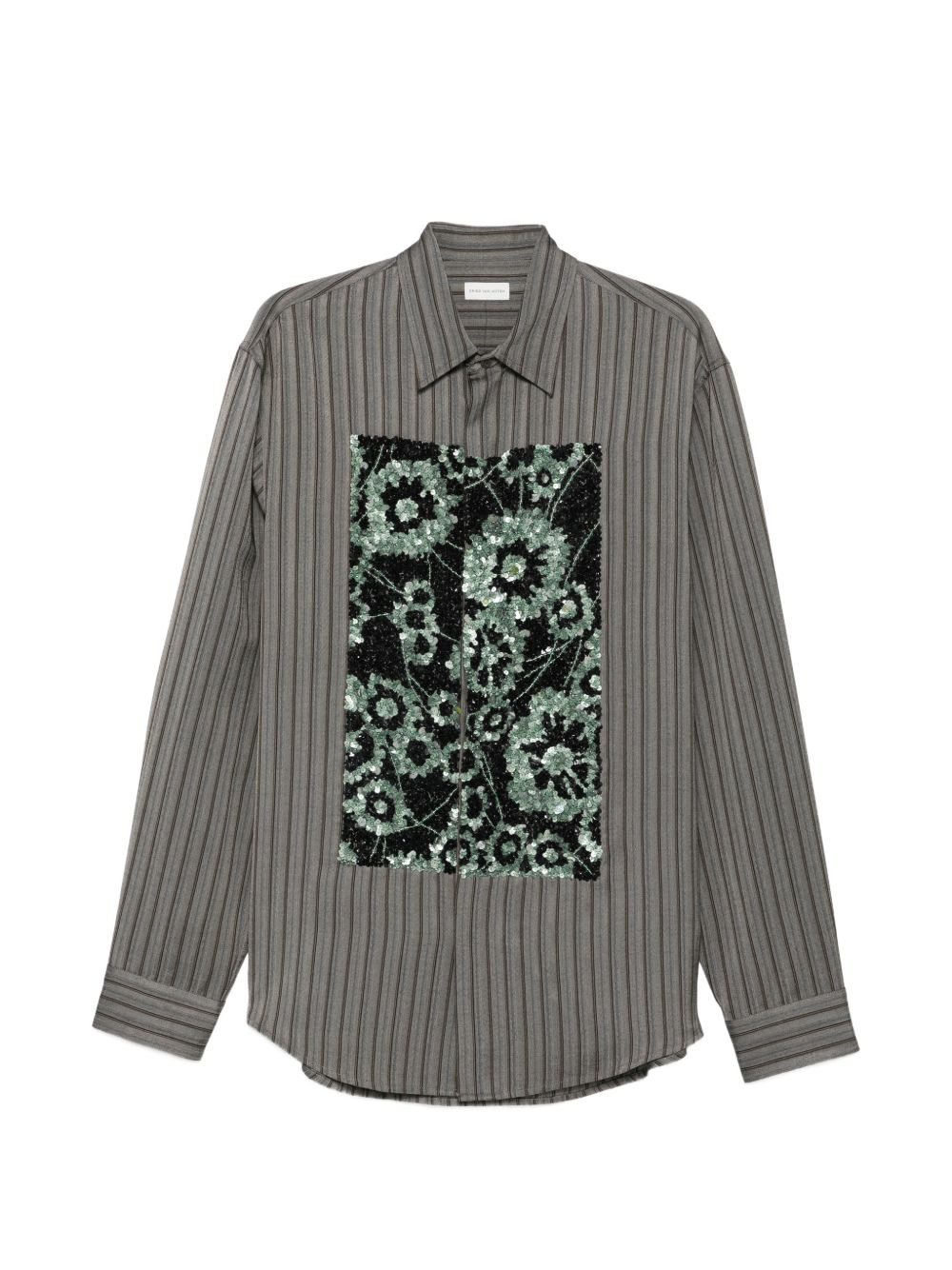 Camicia a righe caper in grigio Dries van noten - donna 