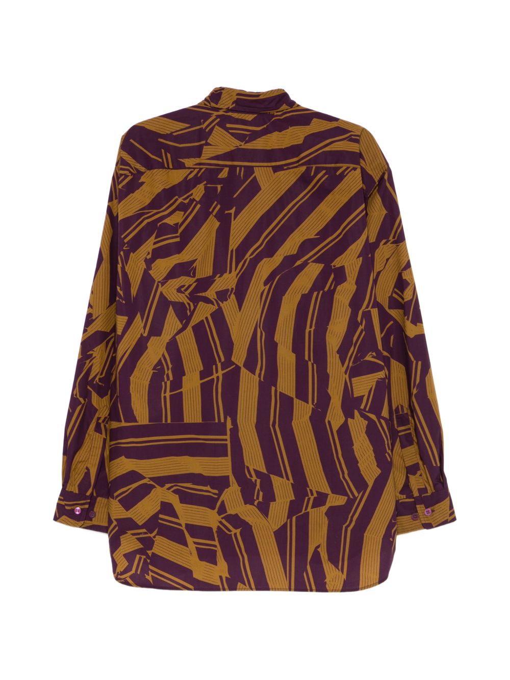 Camicia in cotone croom multicolore Dries van noten - uomo 