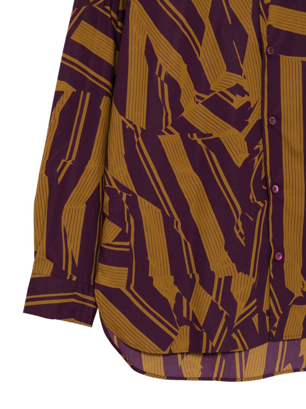 Camicia in cotone croom multicolore Dries van noten - uomo 