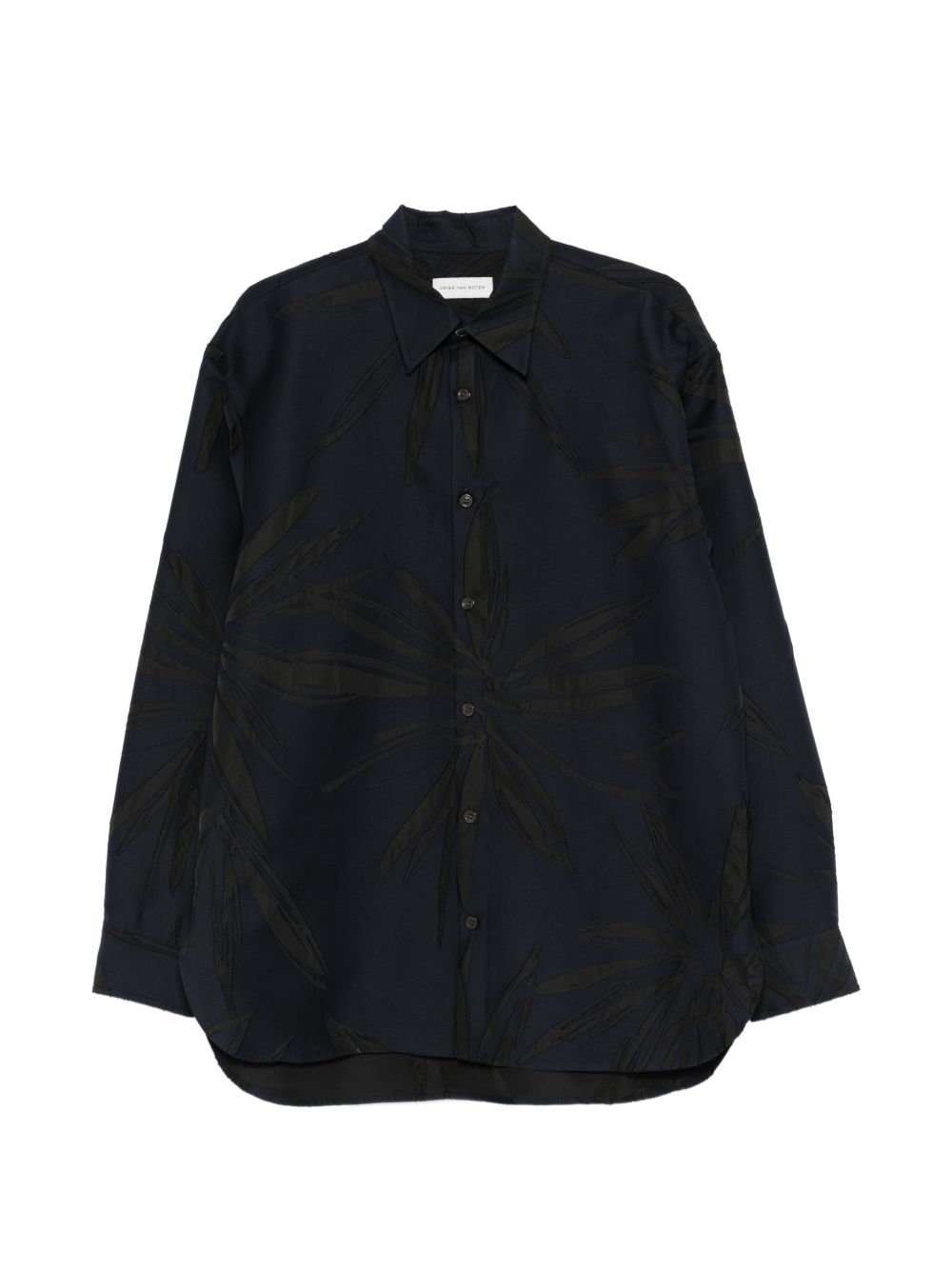 Camicia in viscosa croom in blu Dries van noten - uomo 