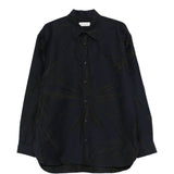 Camicia in viscosa croom in blu Dries van noten - uomo 