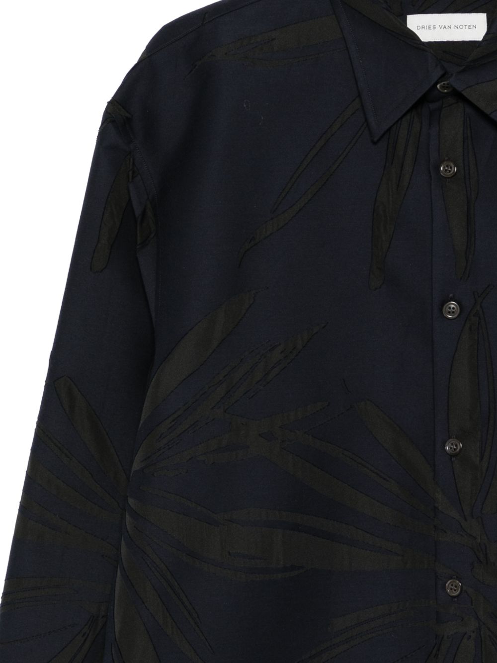 Camicia in viscosa croom in blu Dries van noten - uomo 