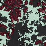 Camicia con design floreale carltone in verde Dries van noten - uomo 