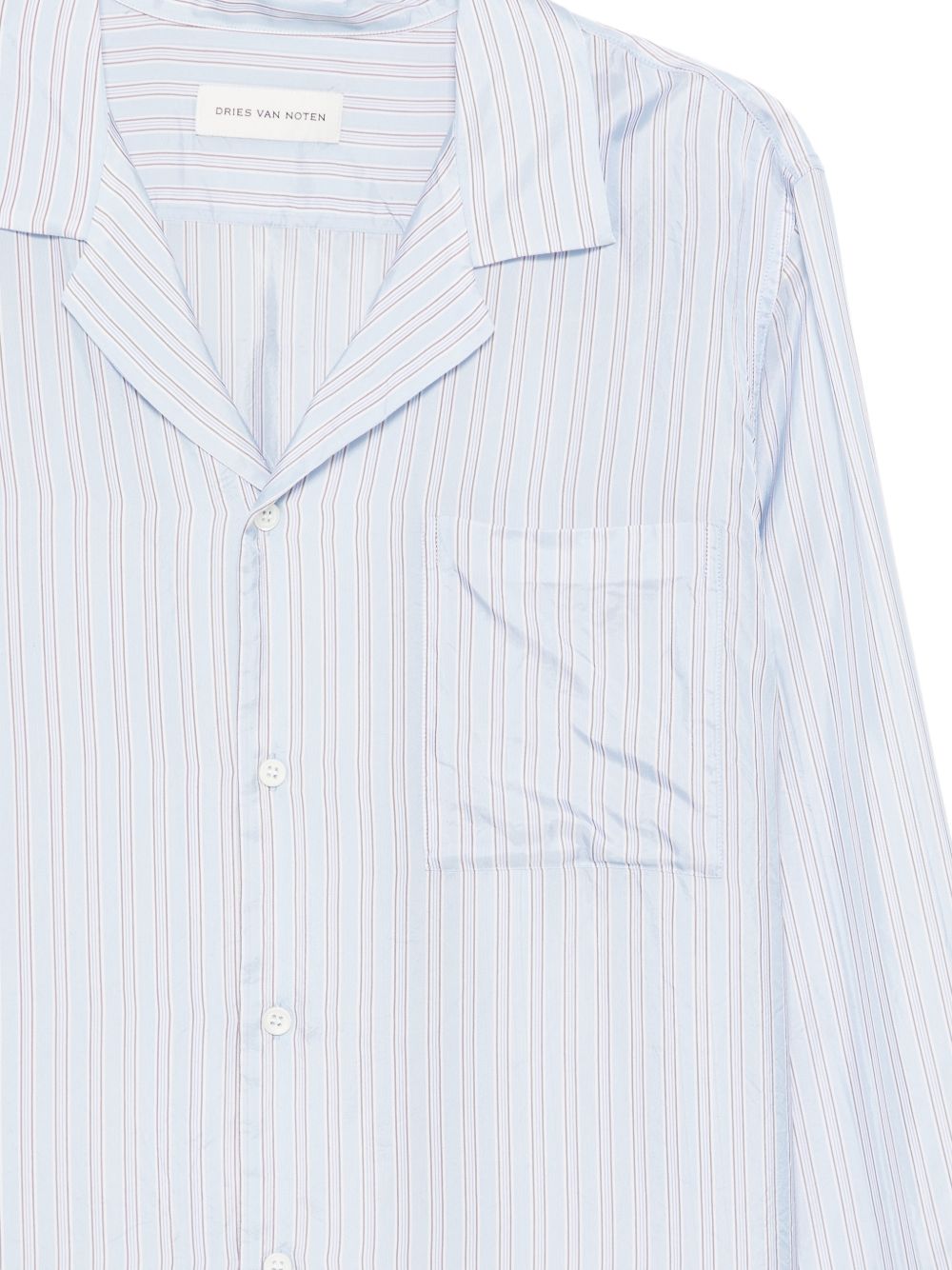 Camicia a righe carly in celeste Dries van noten - uomo 