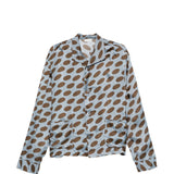 Camicia a pois cruz in celeste Dries van noten - uomo 