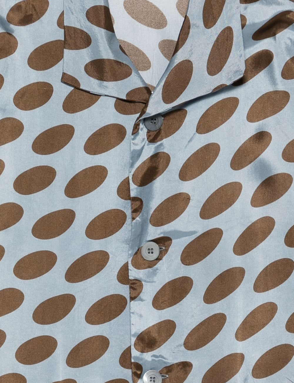 Camicia a pois cruz in celeste Dries van noten - uomo 