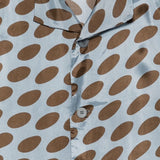 Camicia a pois cruz in celeste Dries van noten - uomo 