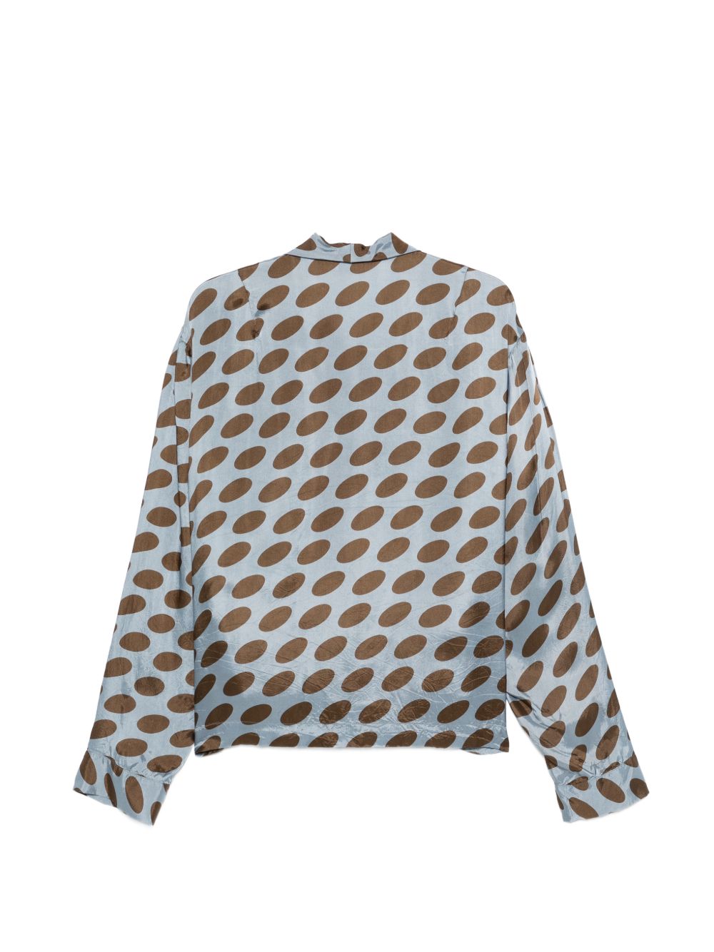 Camicia a pois cruz in celeste Dries van noten - uomo 