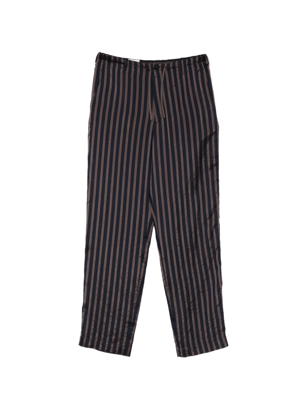 Pantaloni a righe con coulisse penny in blu Dries van noten - uomo 