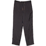 Pantaloni a righe con coulisse penny in blu Dries van noten - uomo 