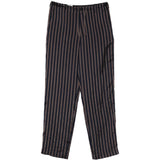 Pantaloni a righe con coulisse penny in blu Dries van noten - uomo 