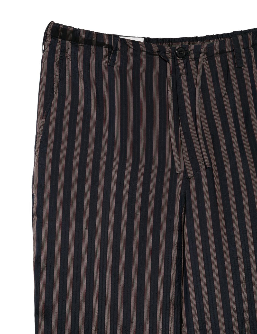 Pantaloni a righe con coulisse penny in blu Dries van noten - uomo 