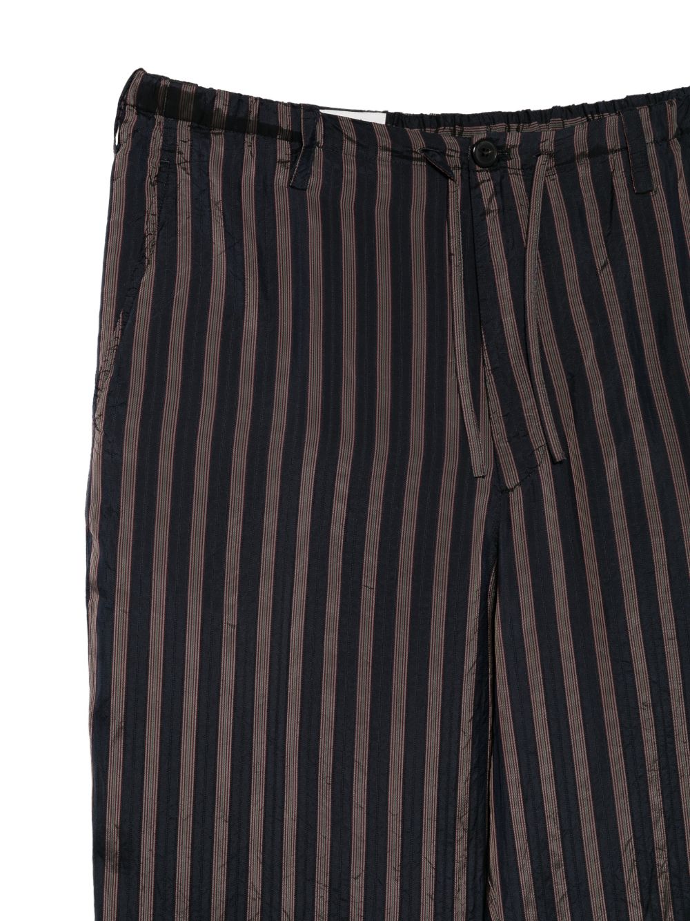 Pantaloni a righe con coulisse penny in blu Dries van noten - uomo 