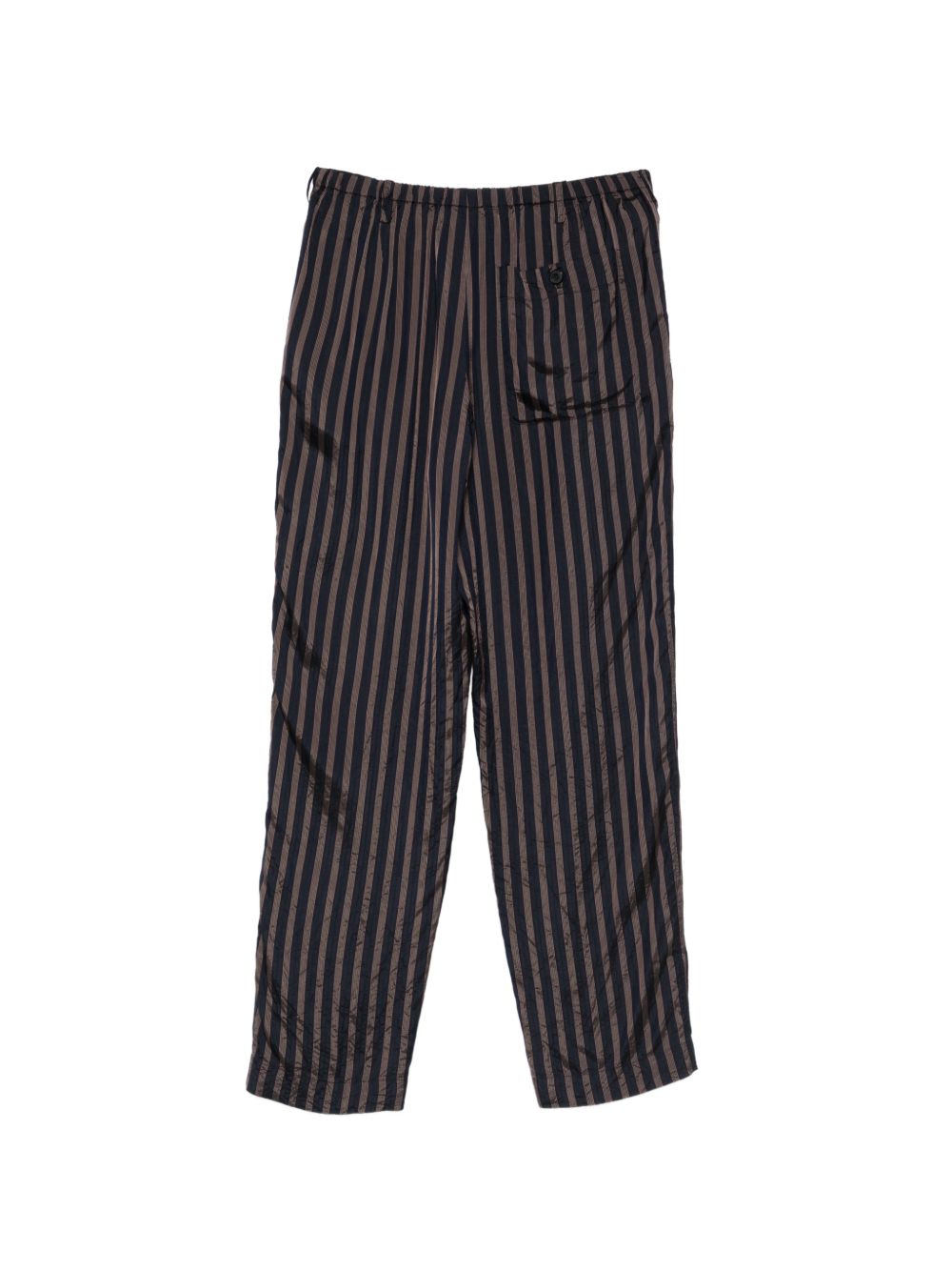 Pantaloni a righe con coulisse penny in blu Dries van noten - uomo 