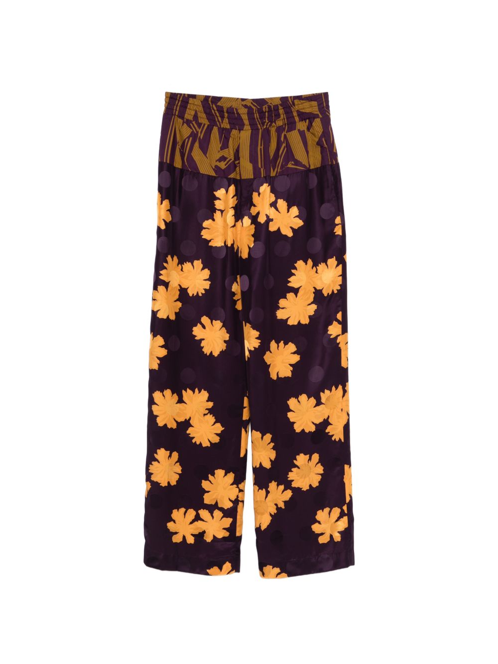 Pantaloni pablo con ricami floreali multicolore Dries van noten - uomo 