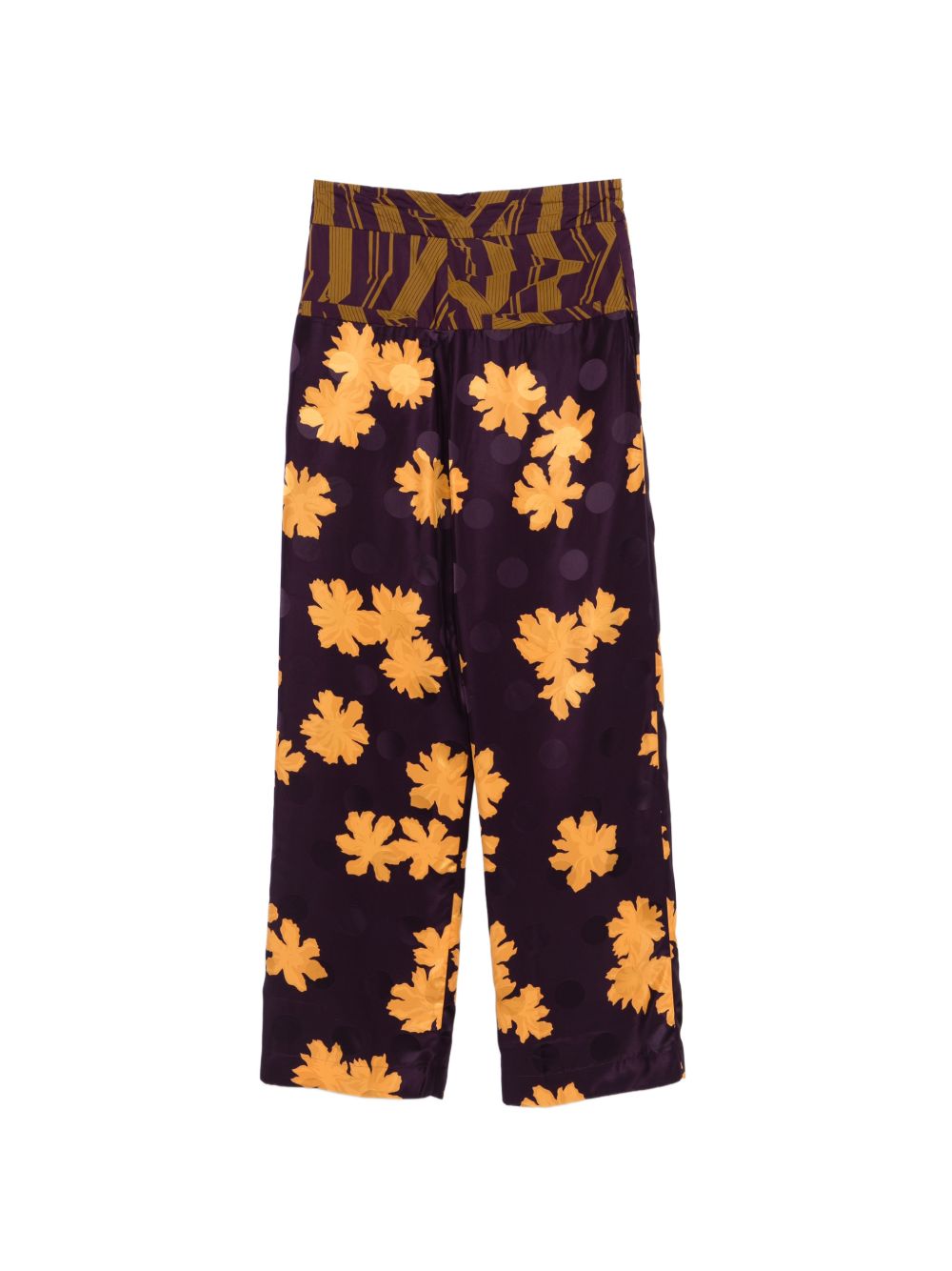 Pantaloni pablo con ricami floreali multicolore Dries van noten - uomo 