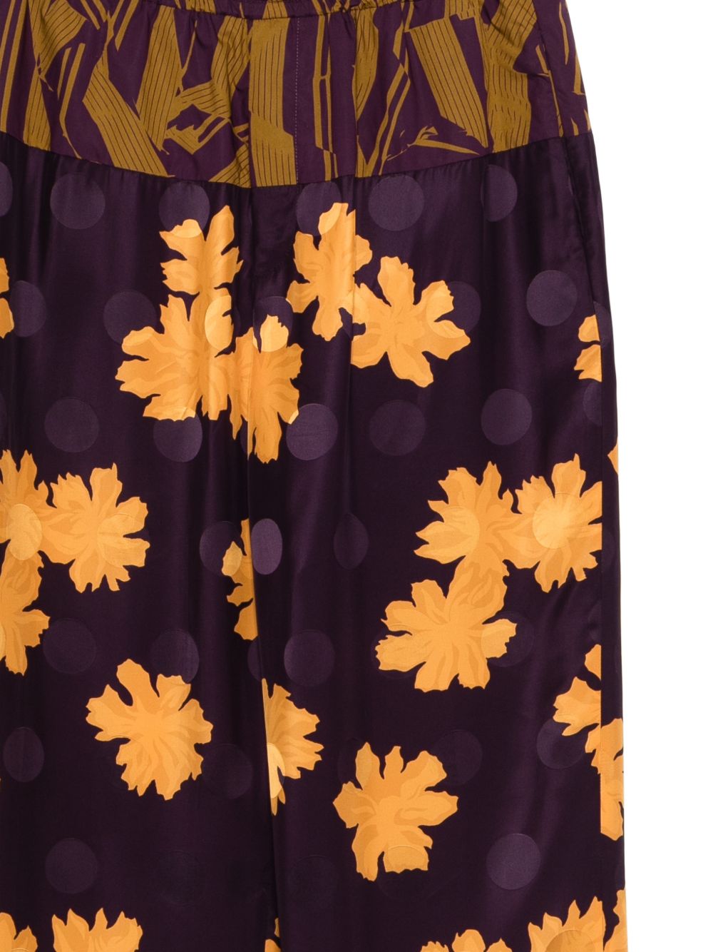 Pantaloni pablo con ricami floreali multicolore Dries van noten - uomo 
