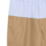 Pantaloni con vita a contrasto pablo in beige e celeste Dries van noten - uomo 