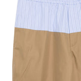 Pantaloni con vita a contrasto pablo in beige e celeste Dries van noten - uomo 
