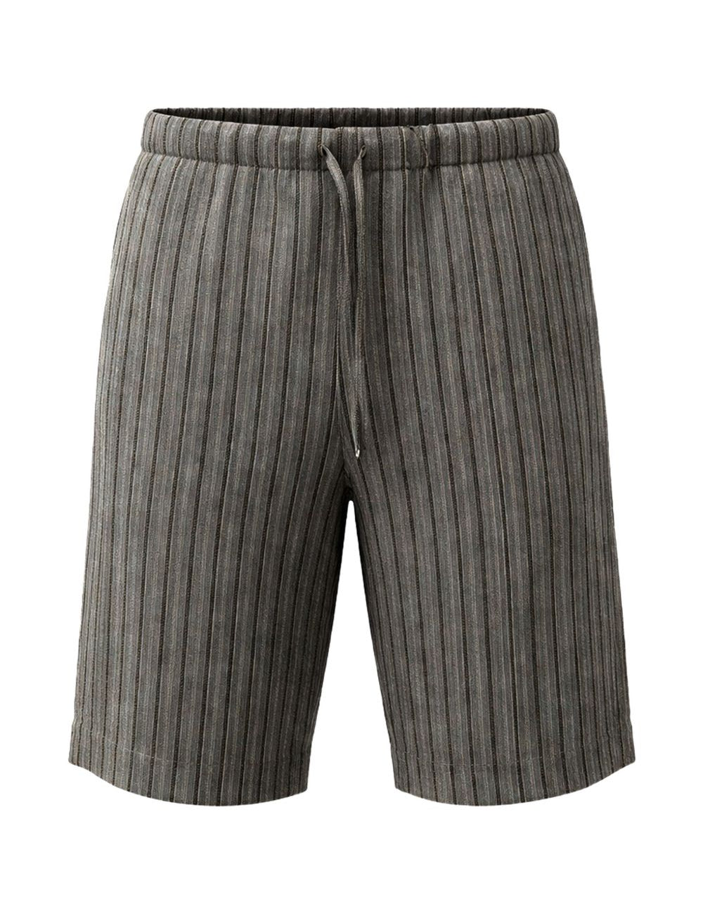 Pantaloncini a righe con coulisse in grigio Dries van noten - uomo 