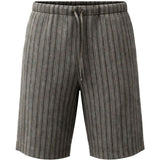 Pantaloncini a righe con coulisse in grigio Dries van noten - uomo 