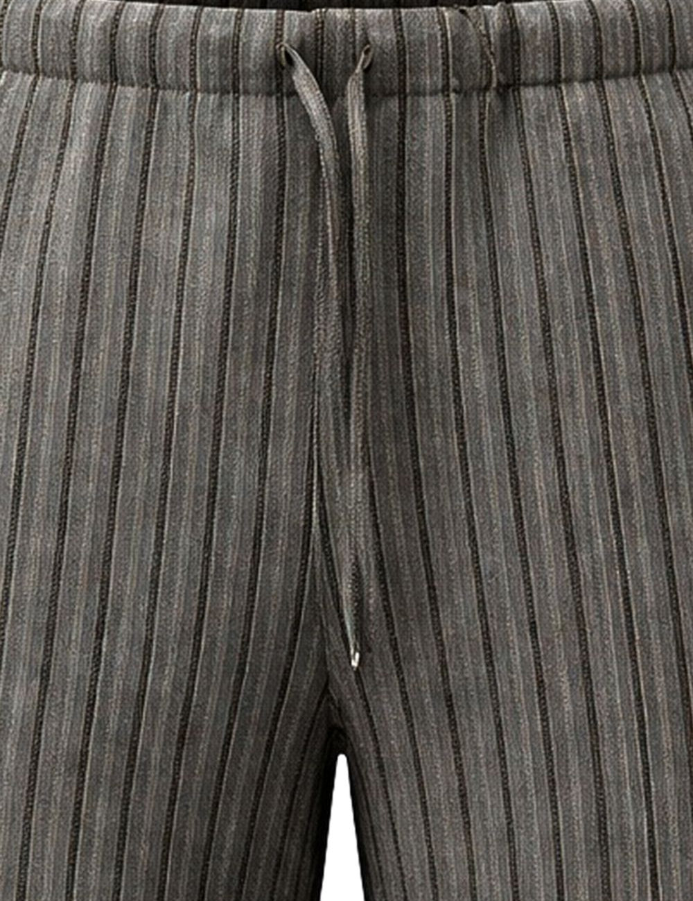 Pantaloncini a righe con coulisse in grigio Dries van noten - uomo 