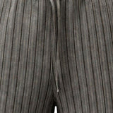 Pantaloncini a righe con coulisse in grigio Dries van noten - uomo 