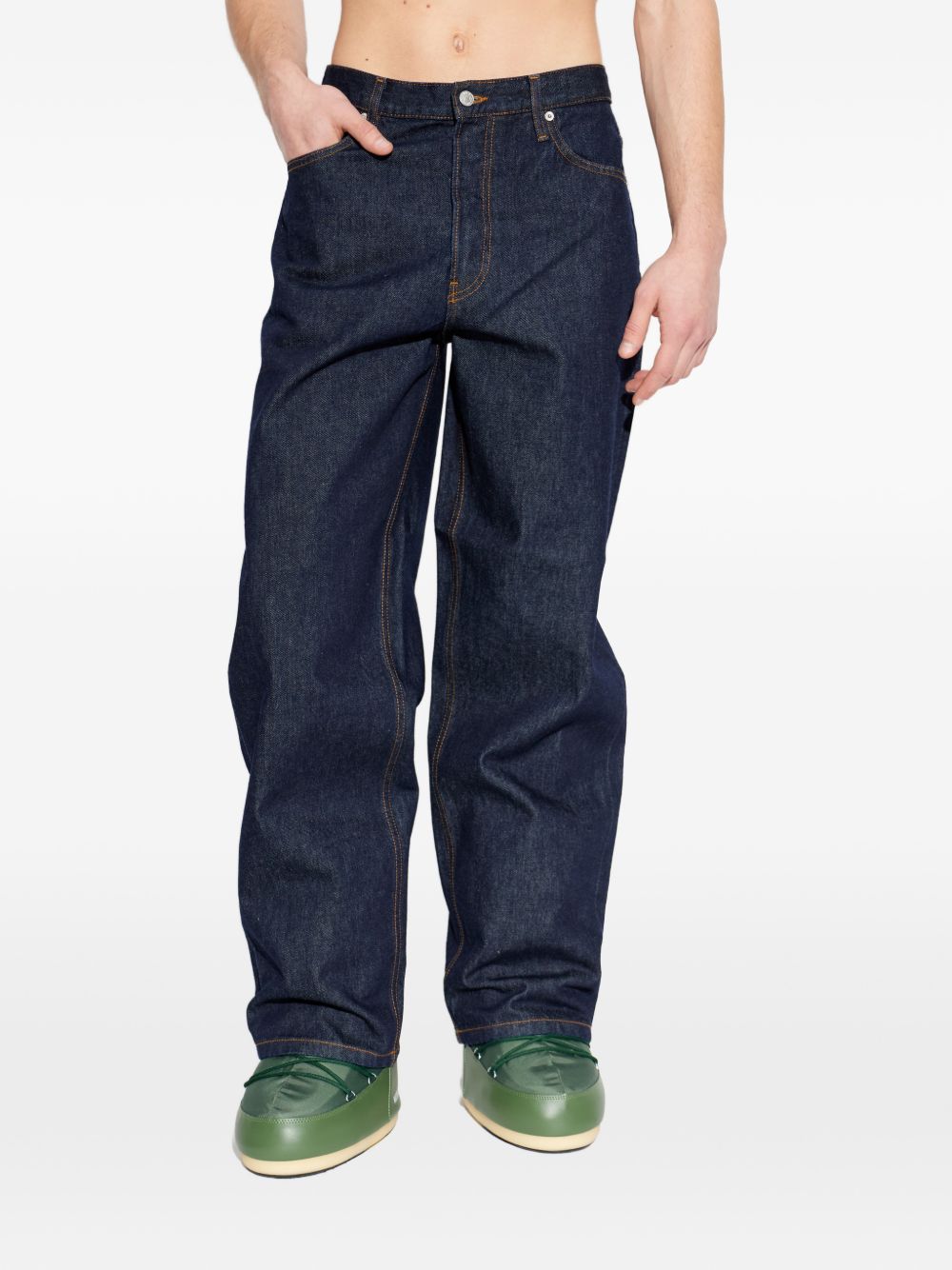 Jeans a gamba dritta pine den in blu Dries van noten - uomo 