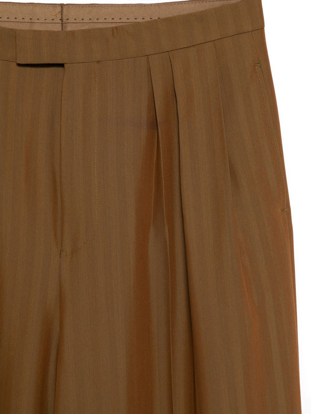 Pantaloni a righe preaches in marrone Dries van noten - uomo 