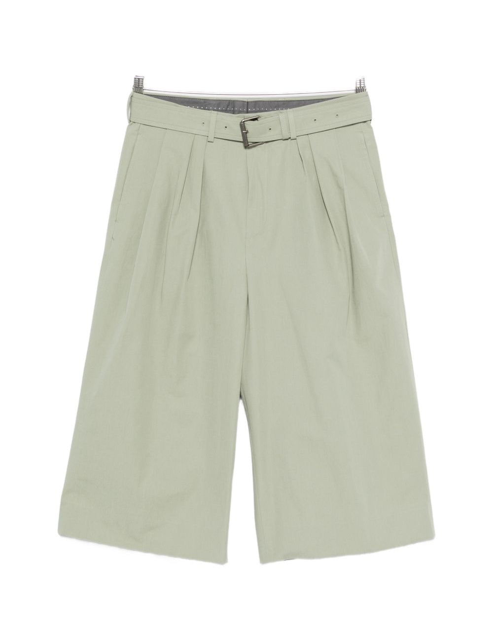 Pantaloncini a gamba larga con cintura preaches in verde Dries van noten - uomo 