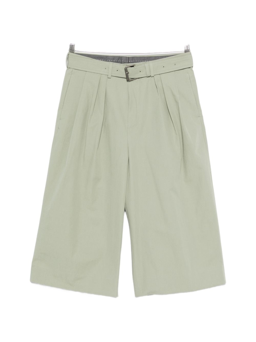Pantaloncini a gamba larga con cintura preaches in verde Dries van noten - uomo 