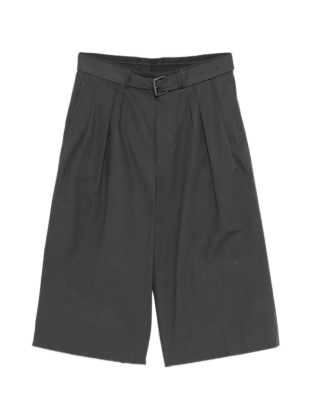 Pantaloncini con cintura e pieghe frontali in grigio Dries van noten - uomo 