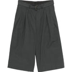 Pantaloncini con cintura e pieghe frontali in grigio Dries van noten - uomo 