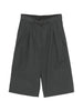 Pantaloncini con cintura e pieghe frontali in grigio Dries van noten - uomo