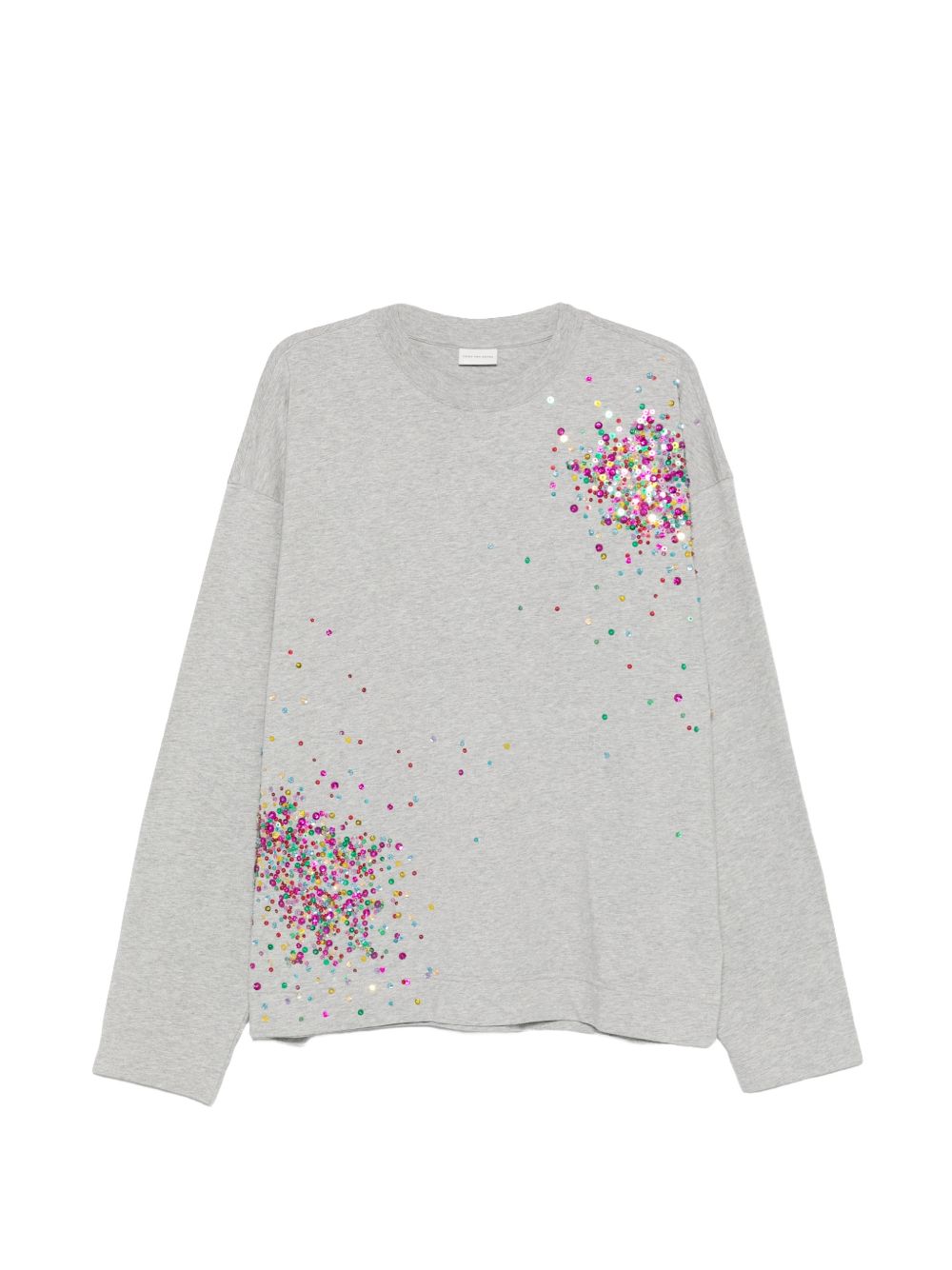 T-shirt a maniche lunghe in grigio Dries van noten - uomo 