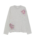 T-shirt a maniche lunghe in grigio Dries van noten - uomo 