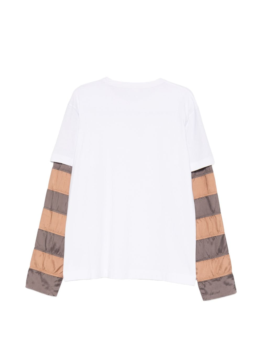 T-shirt a maniche lunghe a righe in bianco Dries van noten - uomo 