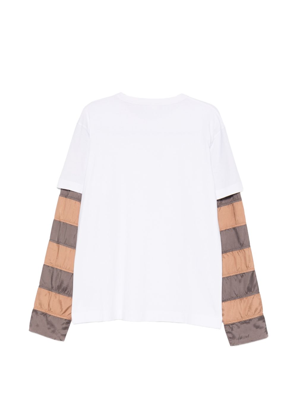 T-shirt a maniche lunghe a righe in bianco Dries van noten - uomo 