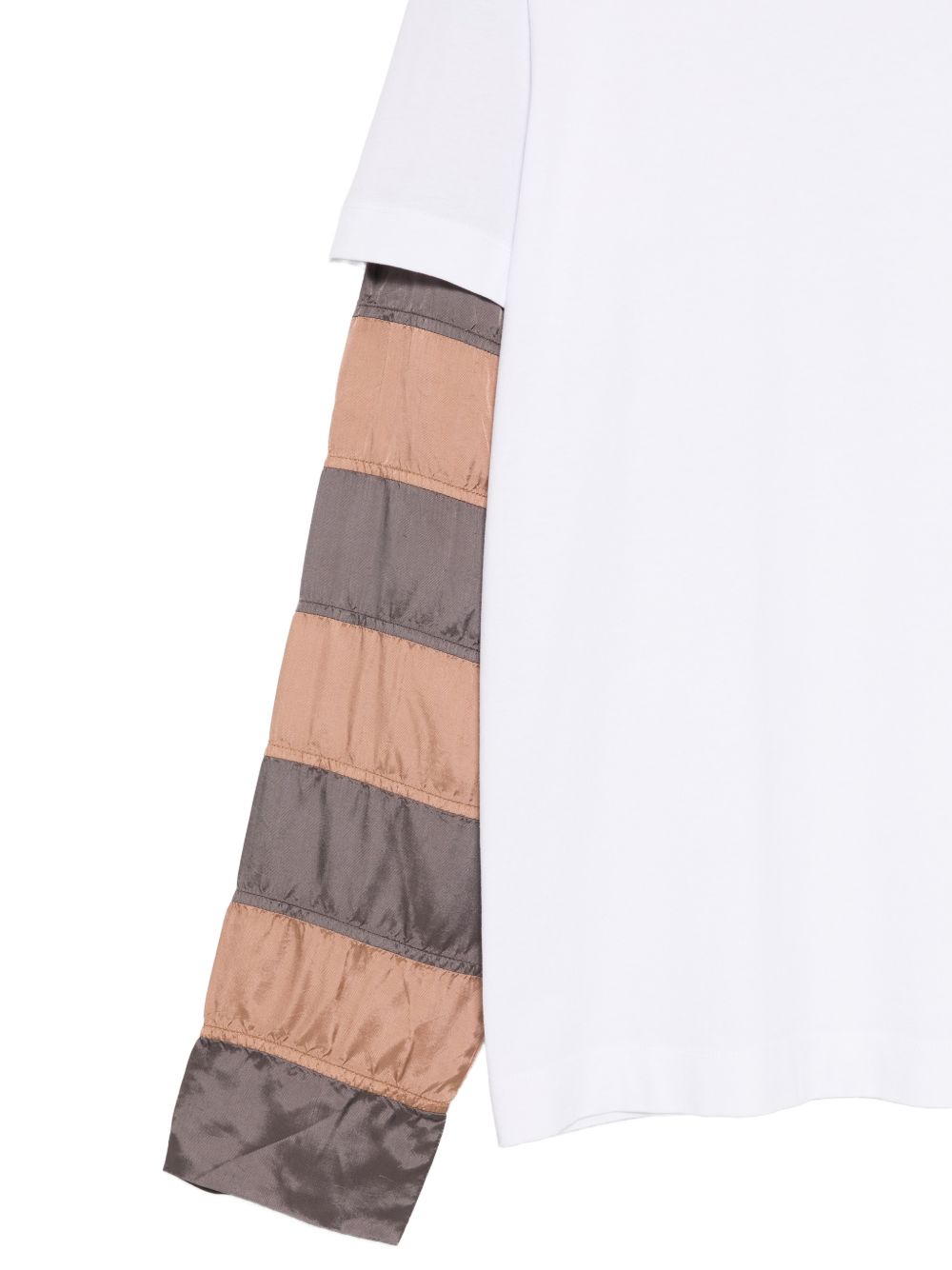 T-shirt a maniche lunghe a righe in bianco Dries van noten - uomo 