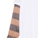 T-shirt a maniche lunghe a righe in bianco Dries van noten - uomo 