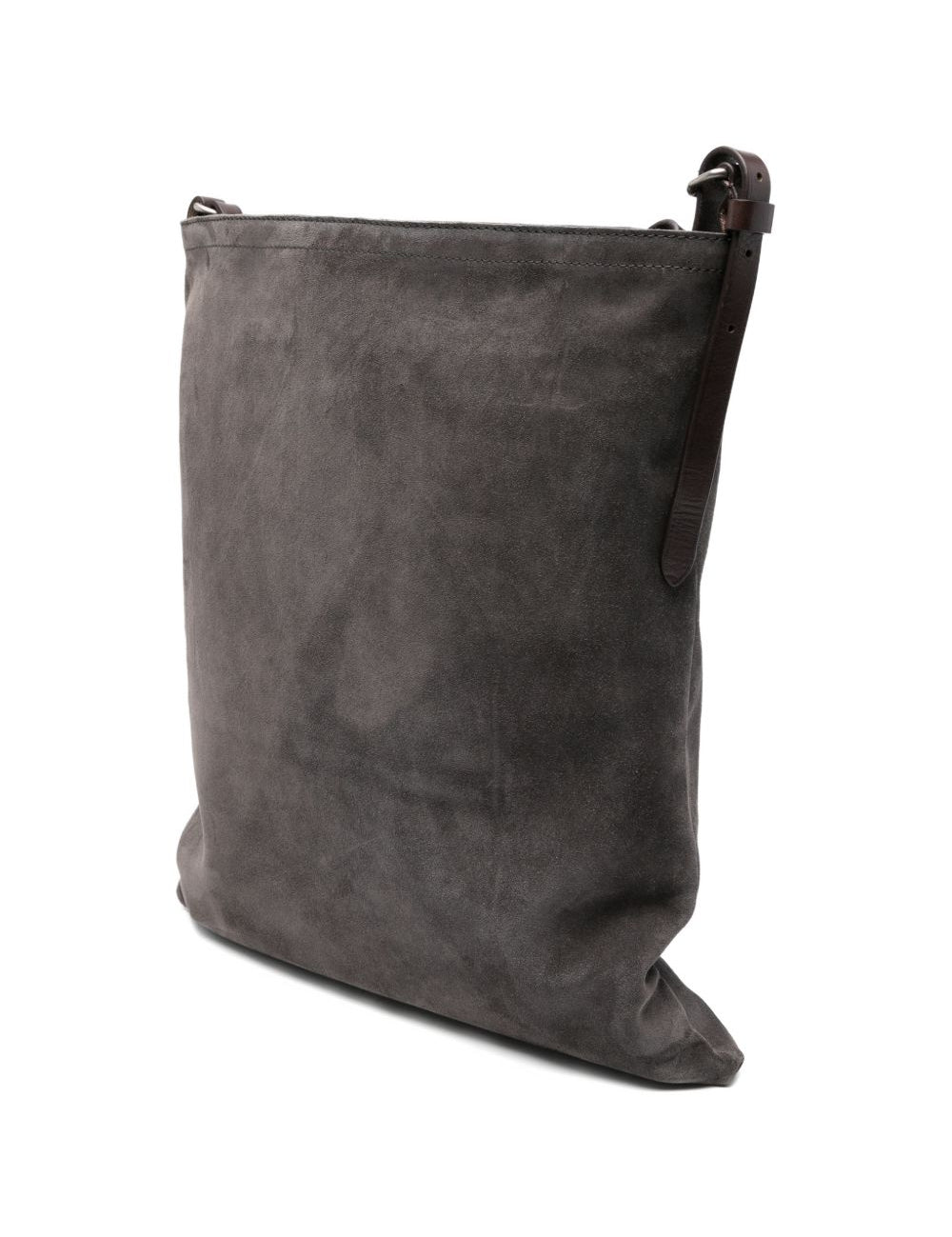 Borsa a tracolla in suede in grigio Dries van noten - donna 