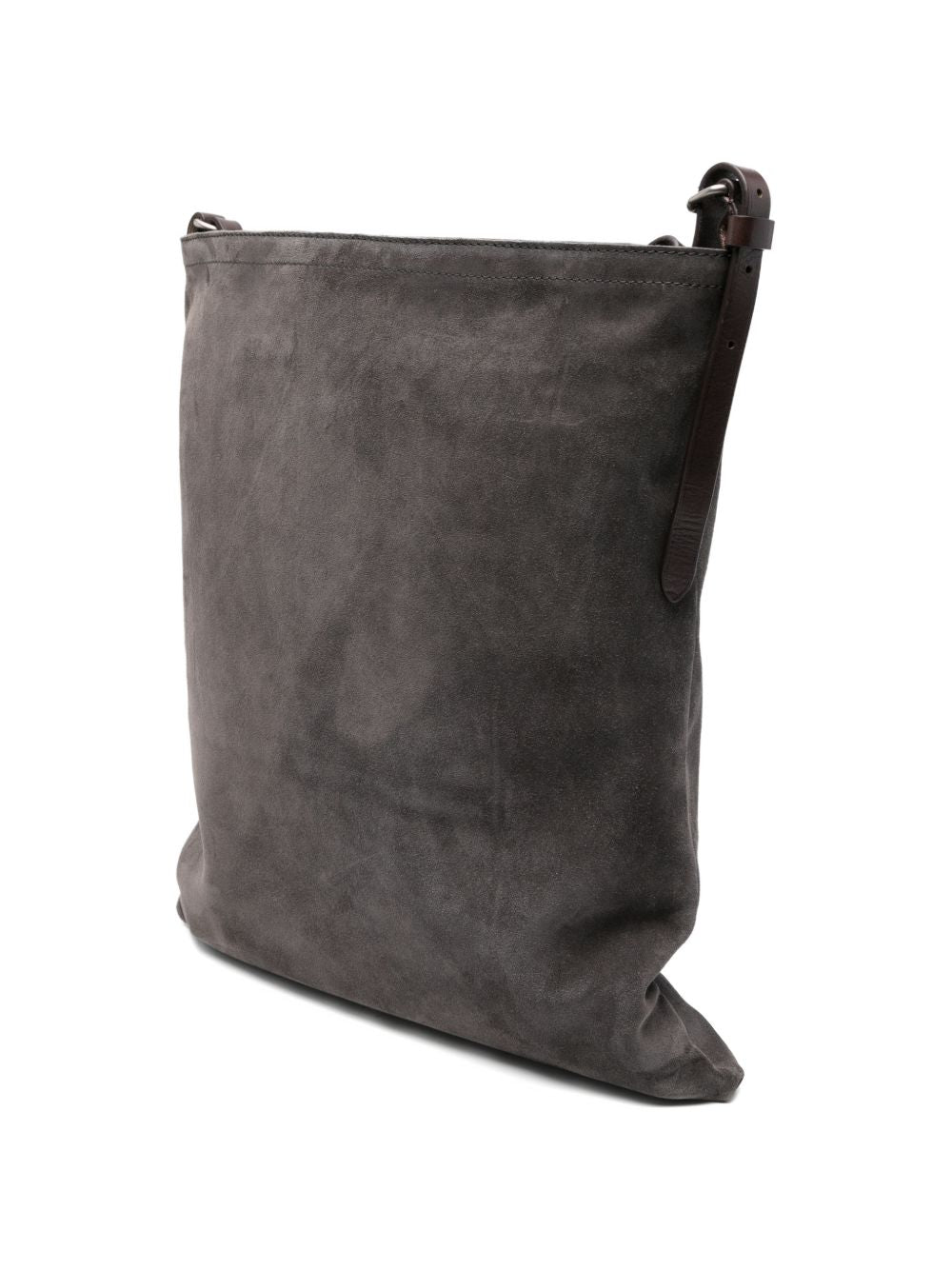 Borsa a tracolla in suede in grigio Dries van noten - donna 