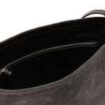 Borsa a tracolla in suede in grigio Dries van noten - donna 
