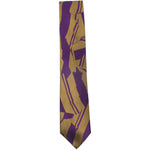 Cravatta con stampa astratta in viola Dries van noten - uomo 