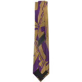 Cravatta con stampa astratta in viola Dries van noten - uomo 