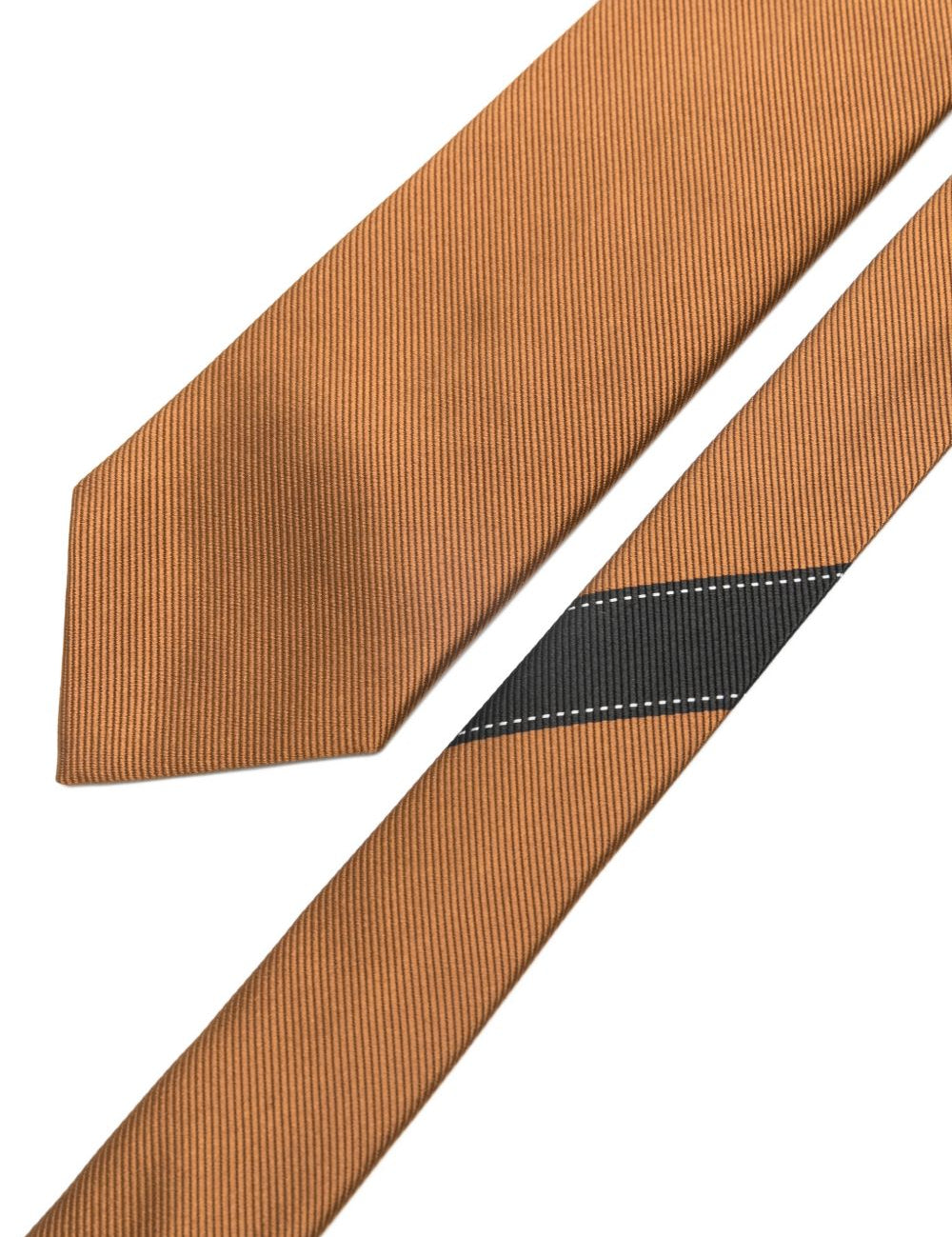 Cravatta con dettaglio a righe in marrone Dries van noten - uomo 