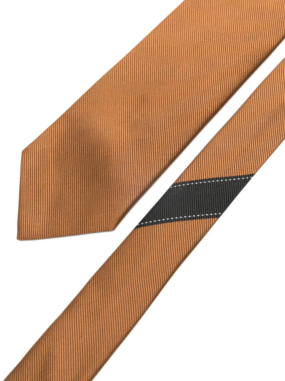 Cravatta con dettaglio a righe in marrone Dries van noten - uomo 