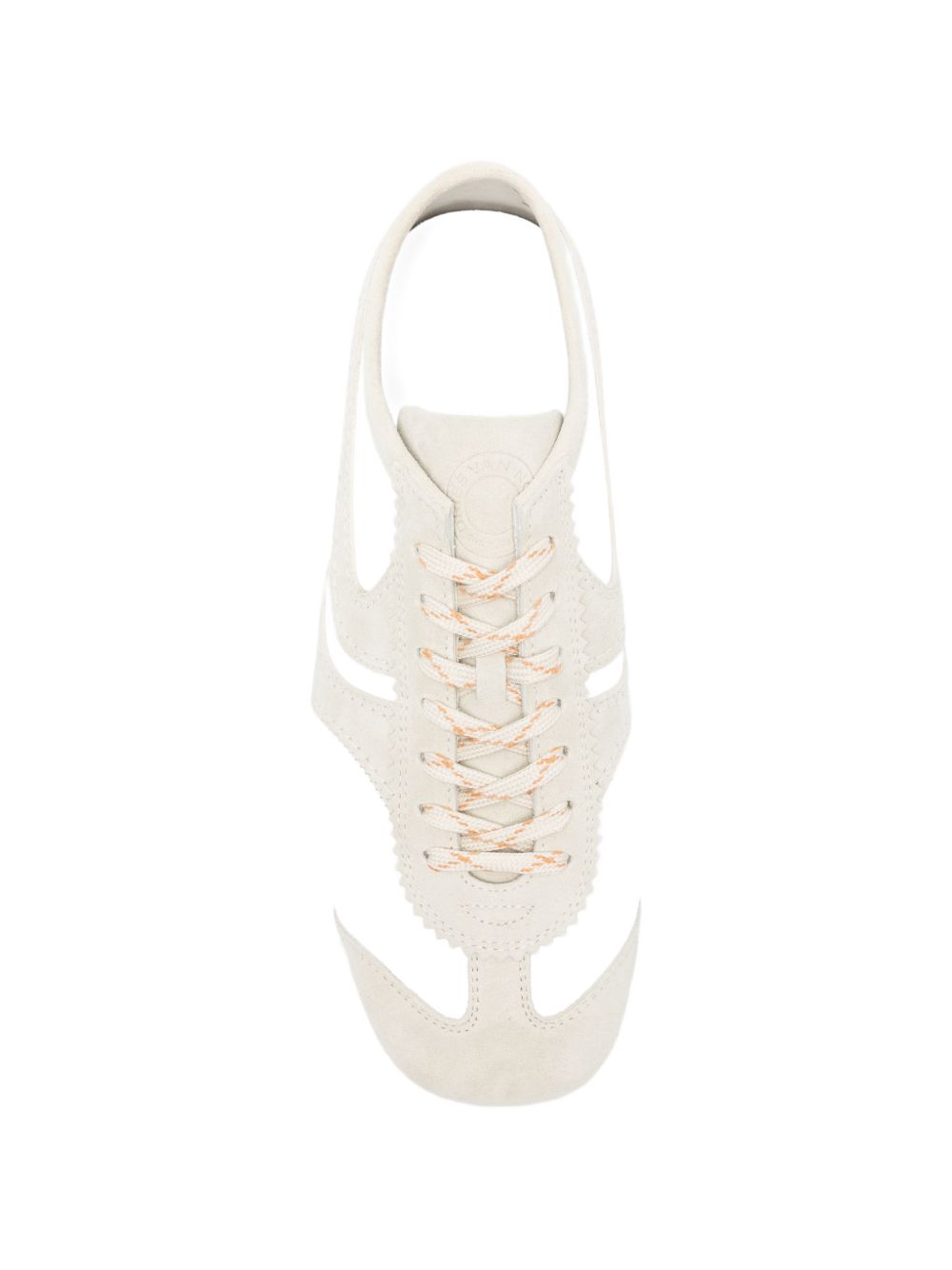 Sneakers con pannelli in bianco 